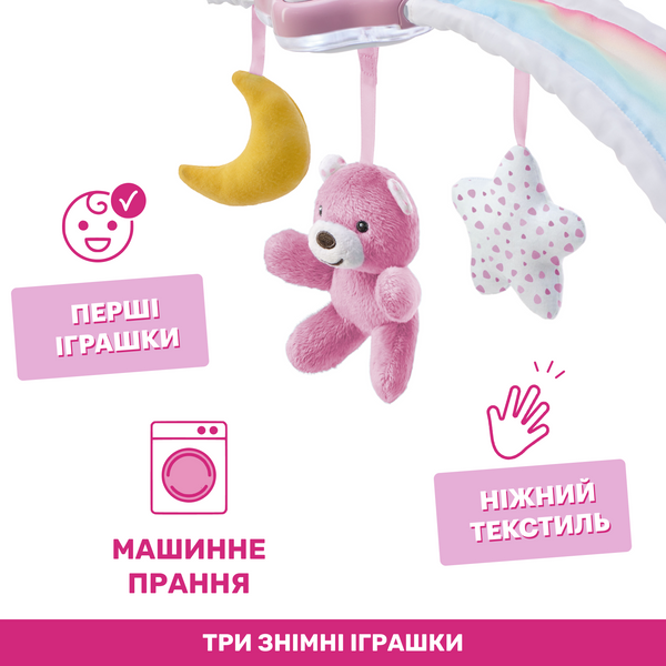 Іграшка-нічник на ліжечко "Веселкове сяйво", Chicco 10473.10 10473.10 фото