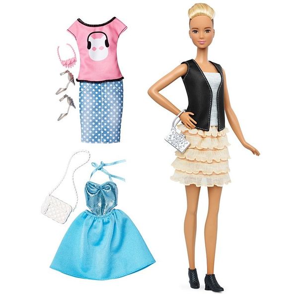 Лялька Barbie Модниця з набором одягу висока "Шкіра і оборки", DTD96/DTF07 DTF07 фото