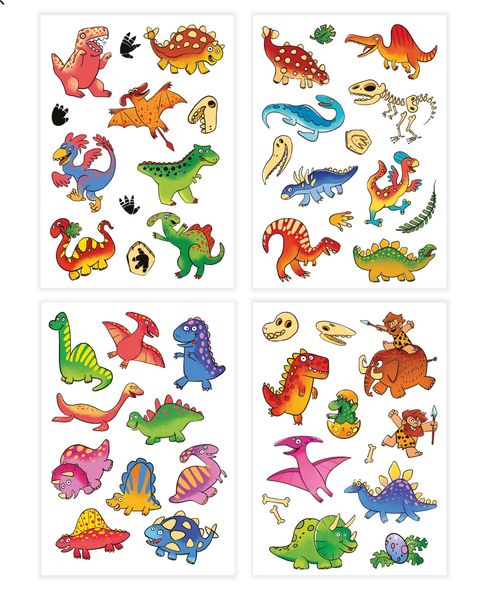 Набір дитячих тимчасових татуювань "Час динозаврів", Dodo 301104 301104 фото