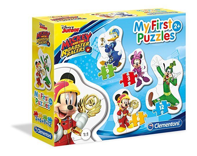 ПАЗЛ MY FIRST PUZZLES CLEMENTONI "Mickey and roadster racers", 3+6+9+12 ЕЛ., 20807 20807 фото