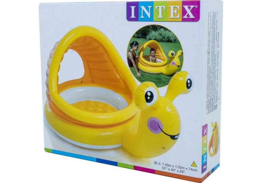 Дитячий надувний басейн з дашком "Равлик", Intex, 57124 57124 фото