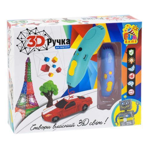 3D ручка для творчості блакитна, Fun Game, 7424 7424 фото