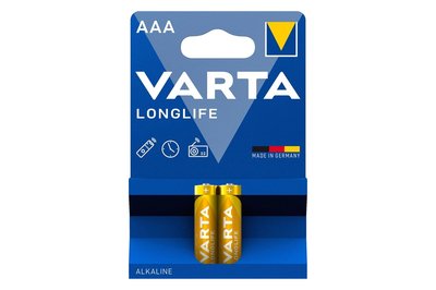 Батарейки AAA Varta LONG LIFE 2 шт., R-3 R-3 фото