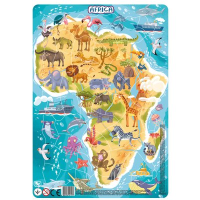 Пазл з рамкою "Африка" 53ел., Dodo, R300175 R300175 фото