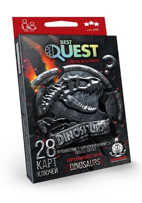 Карткова гра «Best Quest Dinosaurs», Danko Toys, BQ-01-04U BQ-01-04U фото