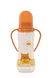 Пляшечка з силіконовою соскою помаранчева, Baby team, 1411 1411 фото 1