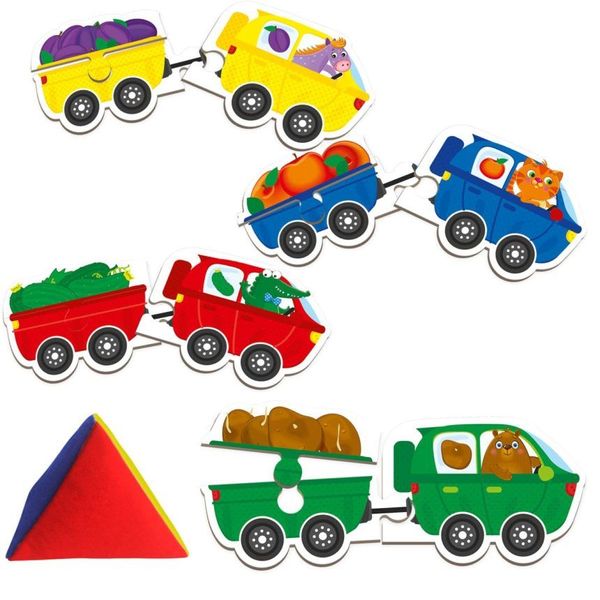 Гра з м’якою пірамідкою “Звірочепи” для найменших, Vladi Toys, VT2906-01 VT2906-01 фото