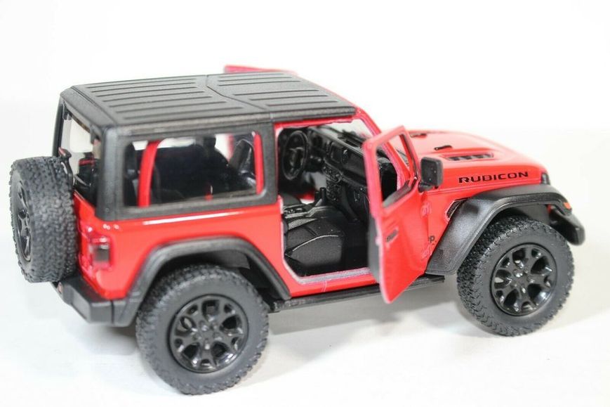 Модель Kinsmart 2018 Jeep Wrangler (Open Top), червоний, KT5412WA KT5412WAd фото