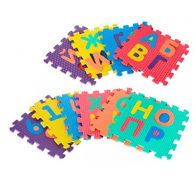 Килимок-мозаїка "Алфавіт+Цифри", Toys, M 2736 M 2736 фото