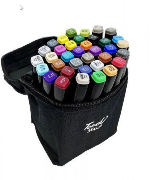 Набір скетч-маркерів 36 кольорів+чохол TAB0036 фото