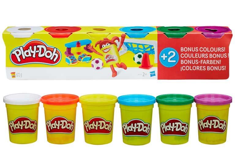 Пластилін Hasbro Play-Doh 6 банок, 672г, B6752 B6752 фото