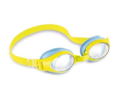 Дитячі окуляри для плавання блакитні 3-8 років, INTEX 55611 55611d1 фото