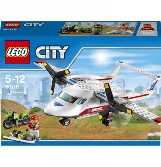Конструктор LEGO CITY Літак швидкої допомоги, 60116 60116 фото