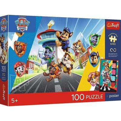 Пазли PAW Patrol Щенячі пригоди 100 ел., Trefl 16550 16550 фото