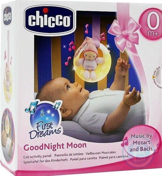 Музична підвіска Chicco "Good night Moon" рожева, 02426 02426 фото