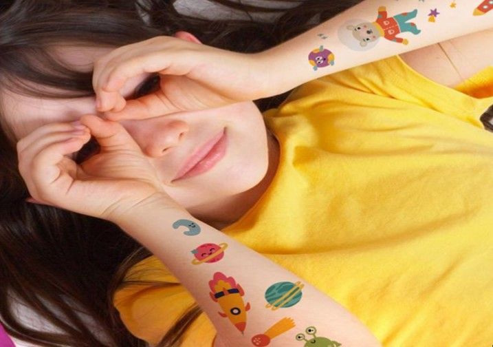 Набір дитячих тимчасових татуювань "Космічні друзі" 301097 DoDo 301097 фото
