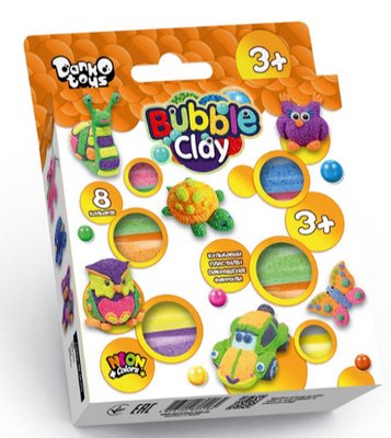 Набір для творчості "Bubble Clay" 8шт, Danko Toys, BBC-04-01U BBC-04-01U фото