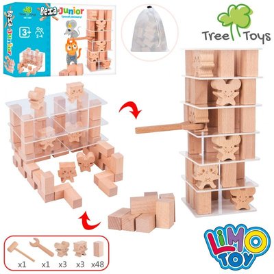 Дерев'яна іграшка Вежа Junior, Limo Toy MD 1585 MD 1585 фото
