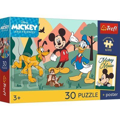 Пазли Disney Standard Characters Казкові моменти 30 ел., Trefl 18339 18339 фото