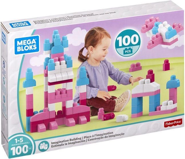 Mega Bloks Конструктор для дівчинки Maxi 100 дет., FFY45  FFY45 фото