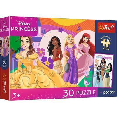 Пазли Disney Princess Дружба принцес 30 ел., Trefl 18342 18342 фото