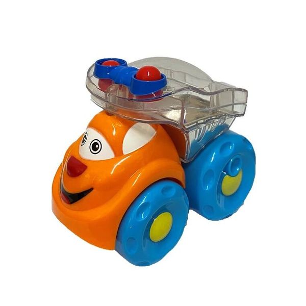 Машинка-брязкальце помаранчева 10 см, Limo Toy, 706 706d фото