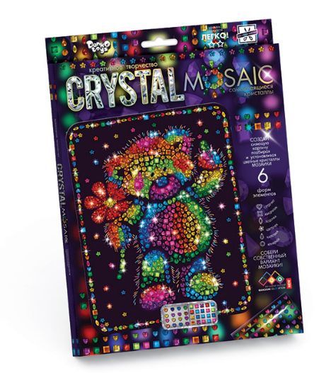 Набір креативної творчості "Мозаїка з кристалів", Danko Toys, CRM-01-05 CRM-01-05 фото