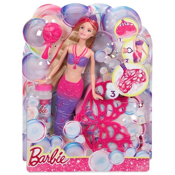 Лялька Barbie Русалочка «Чарівні бульбашки», Mattel, CFF49  CFF49 фото