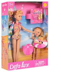 Лялька "Defa Lucy з дитиною та пляжнимим аксесуарами", 8278 8278 фото