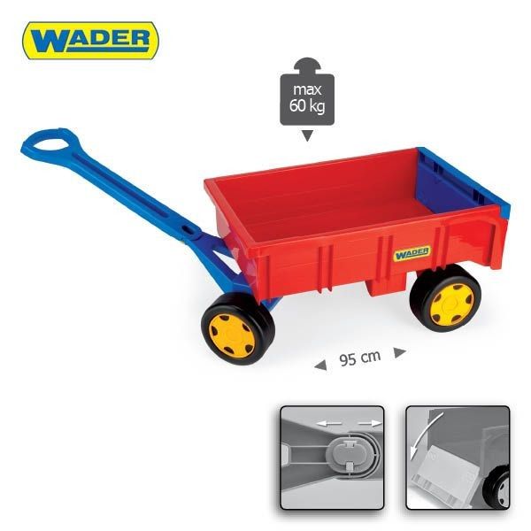 Wader Велика іграшкова вантажівка Гігант + візок, 65100 65100 фото