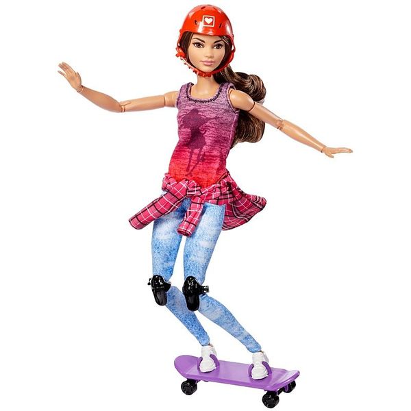 Лялька Barbie "Скейтбордистка" серії "Рухайся як я", DVF68/DVF70 DVF70 фото