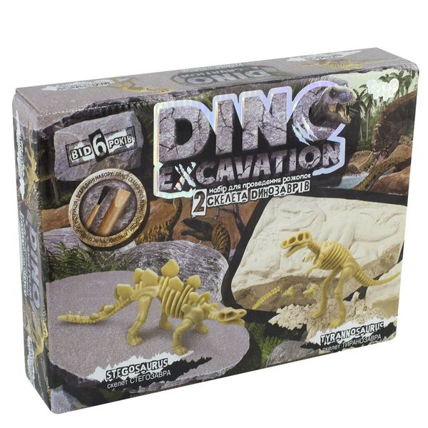 Набір для проведення розкопок "Dino Paleontology" малий, Danko Toys, DEX-01-06 DEX-01-06 фото