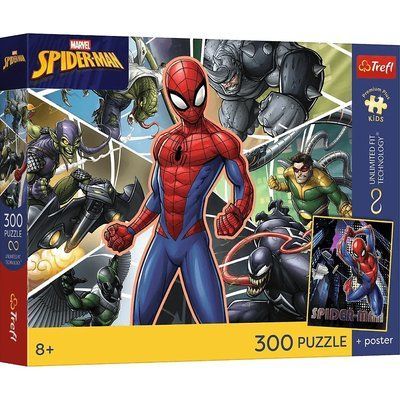 Пазли Disney Marvel Spiderman Супергерой 300 ел., Trefl 23047 23047 фото