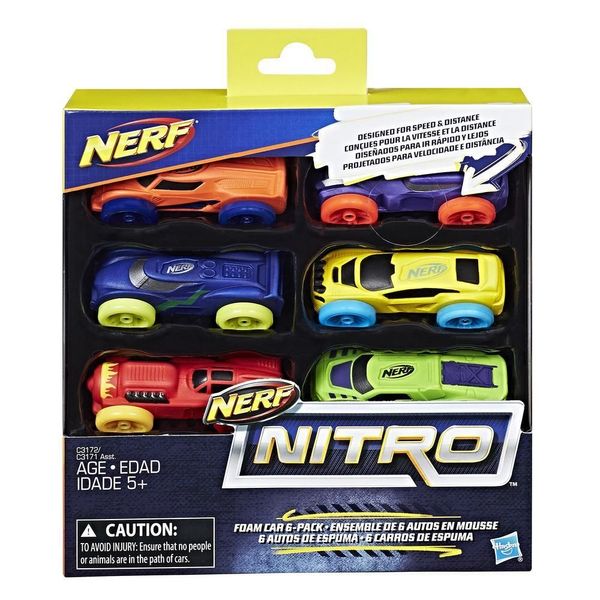 Nerf Nitro- дозаправка, комплект 6 машинок, С3172 / С3171 С3172 фото