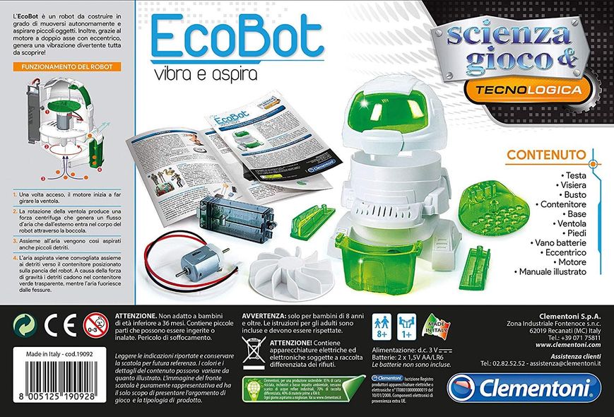 Конструктор "EcoBot", Clementoni, 50061 50061 фото