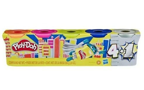 Пластилін Hasbro Play-Doh 5 банок, 560г, E8143/E8142  E8143 фото