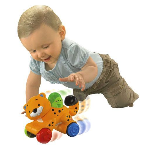 Іграшка-каталка 'Гепард' (Press & Go Cheetah), Fisher Price, N8162 N8160 фото