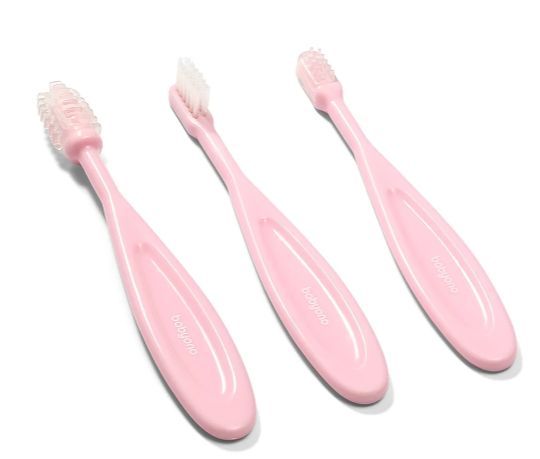Набір зубних щіток світло-рожеві, BabyOno, 550 550 фото