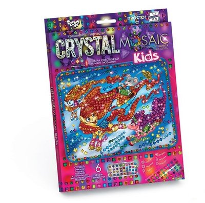 Набір креативної творчості "Мозаїка з кристалів", Danko Toys, CRMk-01-03 CRMk-01-03 фото