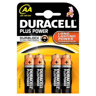 Батарейки АА DURASELL 4 шт., R6-DUR-4 R6-DUR-4 фото