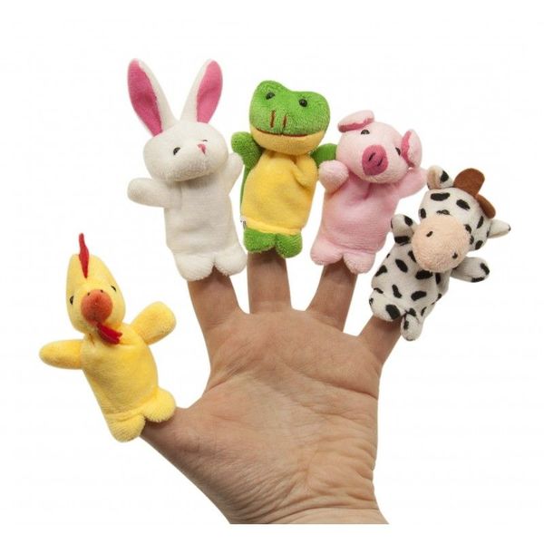 Набір іграшок на пальці «Веселі пухнастики», 5 шт., Baby Team, 8710 8710 фото
