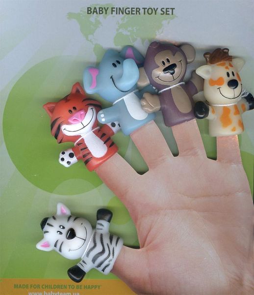 Набір іграшок на пальці «Весела малеча», 5 шт., Baby Team, 8700 8700 фото