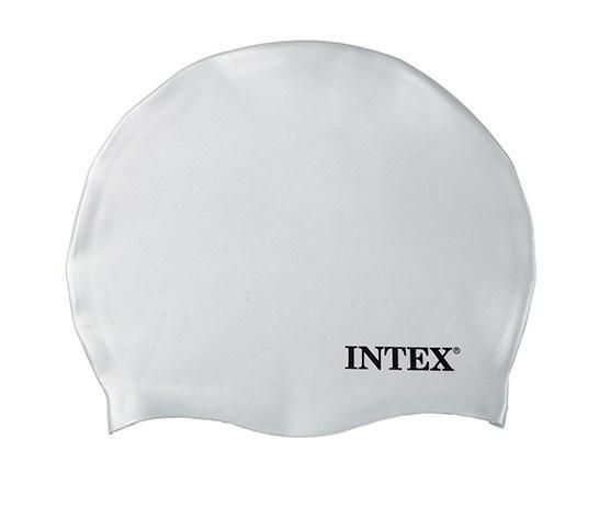 Шапочка для плавання біла 8+, Intex, 55991 55991d2 фото