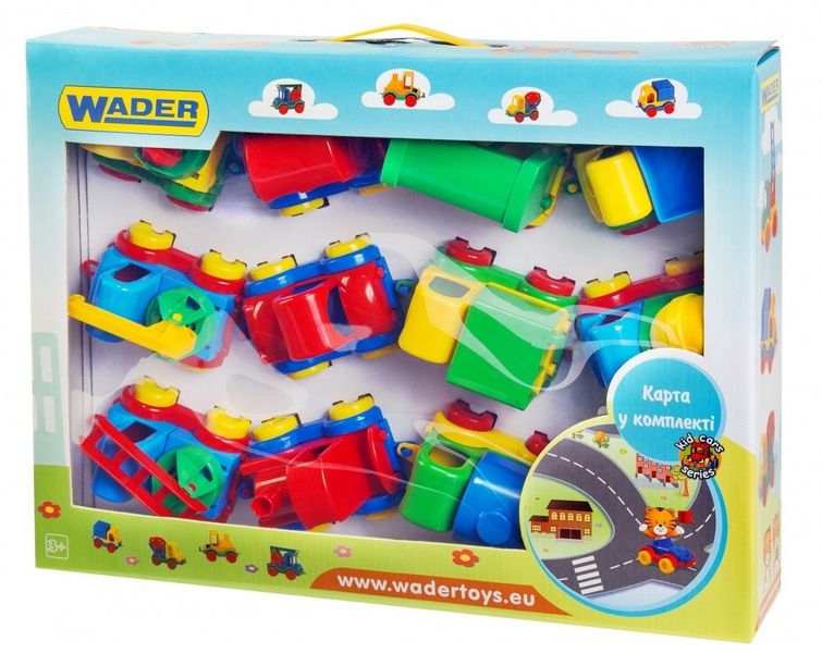 Іграшкова машинка авто Wader "Kid Cars" 12 шт, 39243 39243 фото