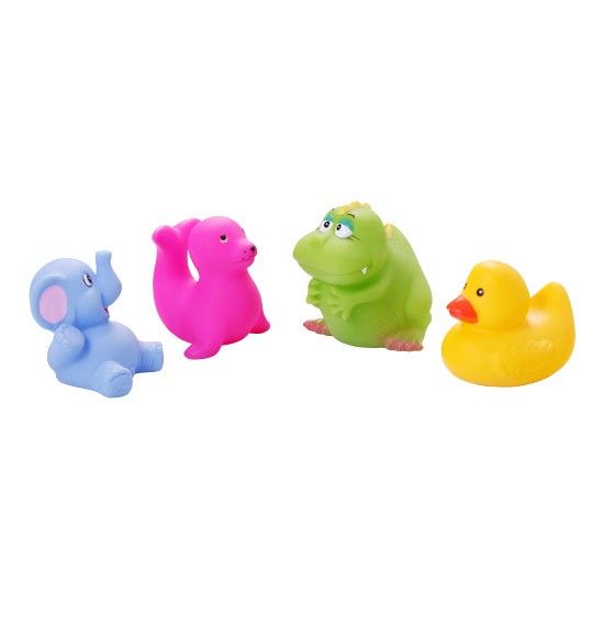 Іграшки для ванної "Тварини маленькі" 4 шт., Baby Ono, 866 866 фото