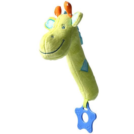 Іграшка-пищалка з прорізувачем "Жираф", Babyono, 997 997d фото