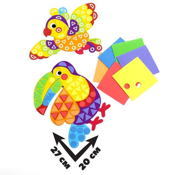 Набір для творчості “М’яка мозаїка. Тукан”, Vladi Toys, VT4511-02 VT4511-02 фото