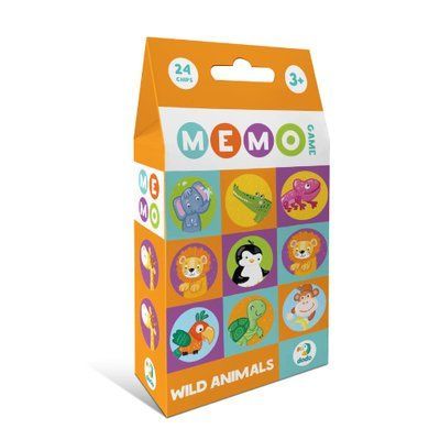 Настільна гра Мемо Дикі тварини, Dodo 301238 301238 фото