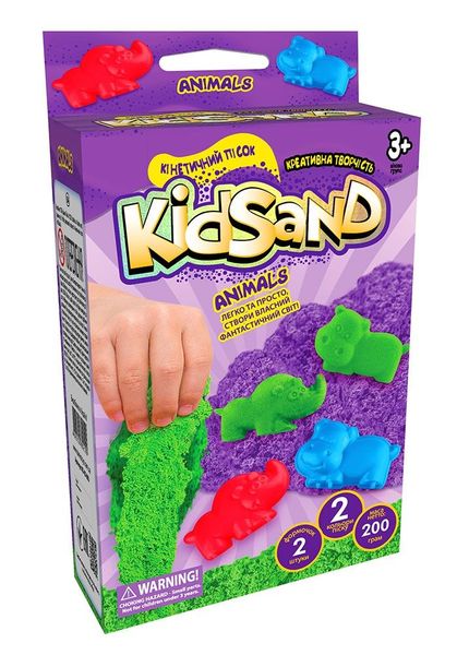 Кінетичний пісок "Kidsand" 2 формочки, 200г, Danko Toys, KS-05-06U KS-05-06U фото