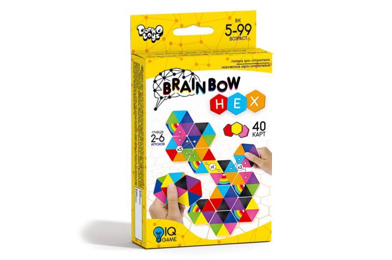 Розважальна настільна гра "Brainbow HEX", Danko Toys, G-BRH-01-01 G-BRH-01-01 фото